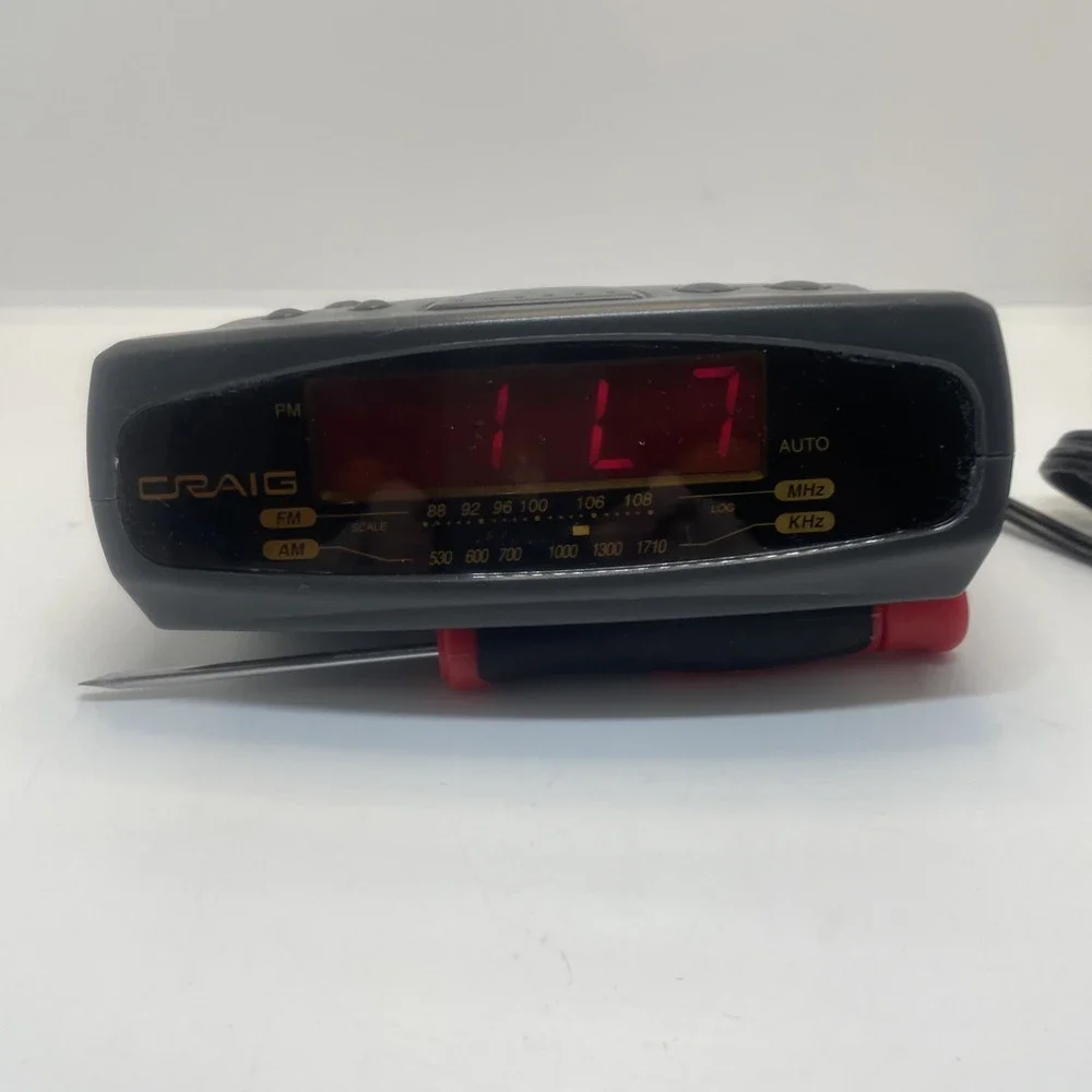 Craig FM RADIO‎ ALARM CLOCK Model NO:-CCR45314 Tested